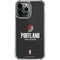 NBA Portland Trail Blazers Distressed iPhone 15 Pro Max Clear Case