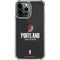 NBA Portland Trail Blazers Distressed iPhone 14 Pro Max Clear Case