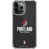 NBA Portland Trail Blazers Distressed iPhone 14 Pro Max Clear Case