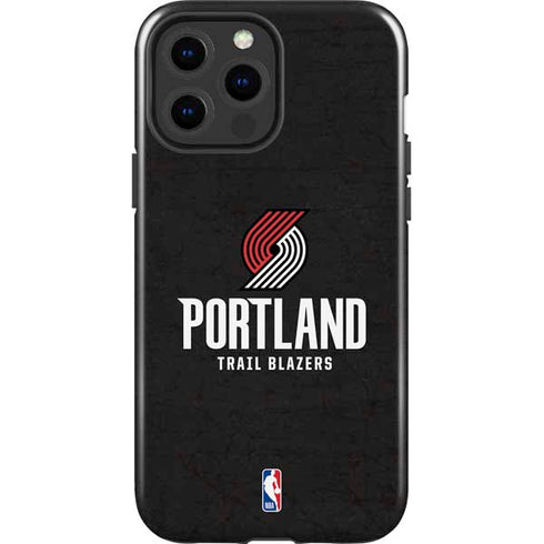 NBA Portland Trail Blazers Distressed iPhone 14 Pro Max Impact Case