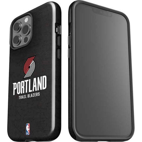NBA Portland Trail Blazers Distressed iPhone 15 Pro Max Impact Case