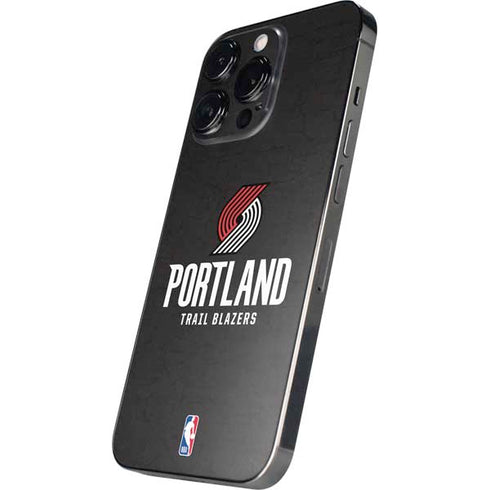 NBA Portland Trail Blazers Distressed iPhone 14 Pro Skin