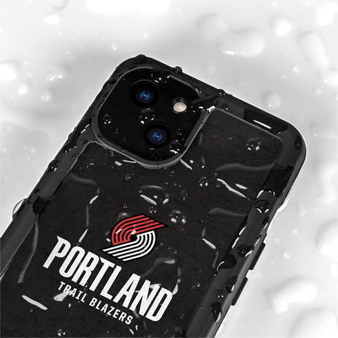 NBA Portland Trail Blazers Distressed iPhone 15 Plus Waterproof Case