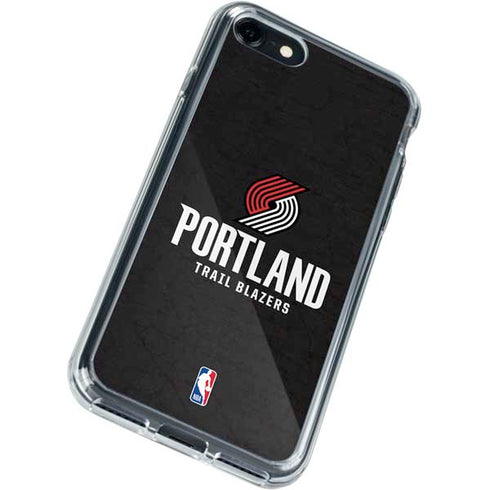 NBA Portland Trail Blazers Distressed iPhone SE (2nd & 3rd Gen) Clear Case
