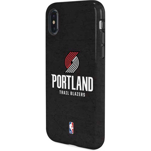 NBA Portland Trail Blazers Distressed iPhone X Pro Case