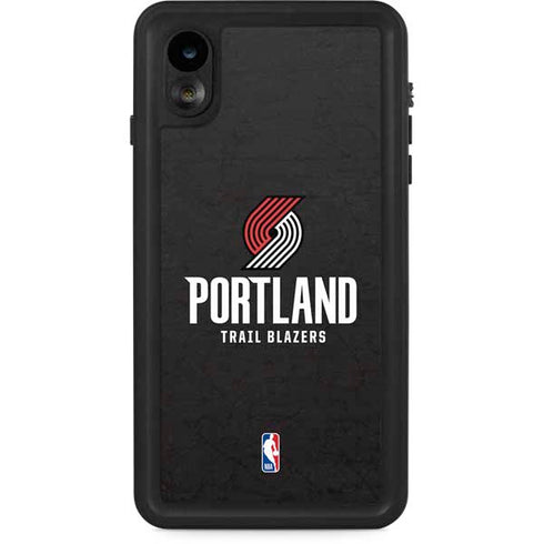 NBA Portland Trail Blazers Distressed iPhone XR Waterproof Case