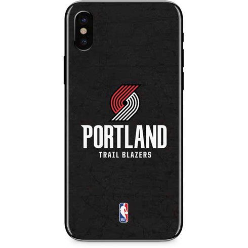 NBA Portland Trail Blazers Distressed iPhone XS Max Skin