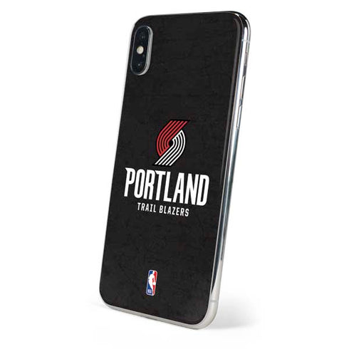 NBA Portland Trail Blazers Distressed iPhone XS Skin