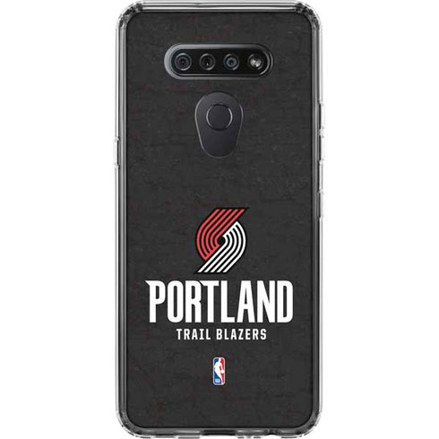 NBA Portland Trail Blazers Distressed LG K51/Q51 Clear Case