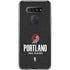 NBA Portland Trail Blazers Distressed LG K51/Q51 Clear Case
