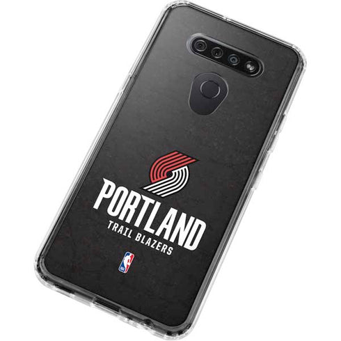 NBA Portland Trail Blazers Distressed LG K51/Q51 Clear Case