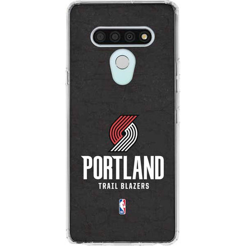 NBA Portland Trail Blazers Distressed LG Stylo 6 Clear Case