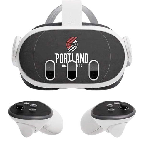 NBA Portland Trail Blazers Distressed Meta Quest 3 Skin