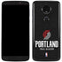 NBA Portland Trail Blazers Distressed Moto E5 Plus Skin