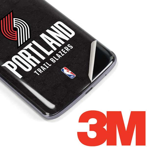 NBA Portland Trail Blazers Distressed Moto E5 Plus Skin