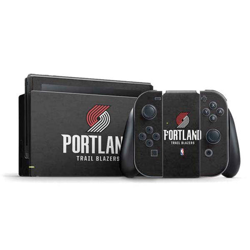 NBA Portland Trail Blazers Distressed Nintendo Switch Bundle Skin