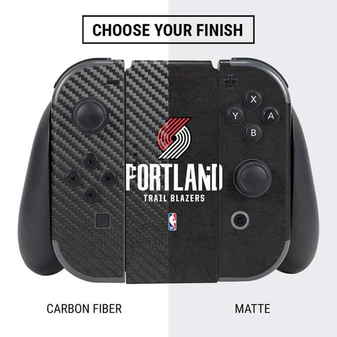 NBA Portland Trail Blazers Distressed Nintendo Switch Bundle Skin