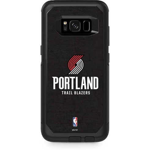 NBA Portland Trail Blazers Distressed Otterbox Commuter Galaxy Skin