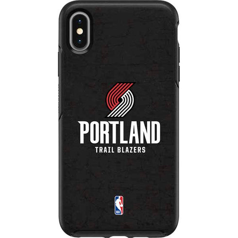 NBA Portland Trail Blazers Distressed Otterbox Symmetry iPhone Skin