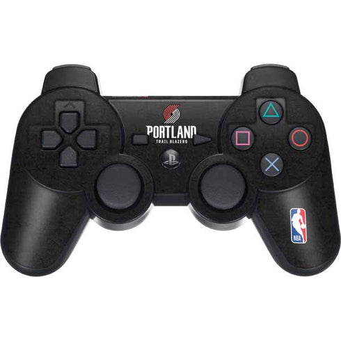 NBA Portland Trail Blazers Distressed PS3 Dual Shock wireless controller Skin