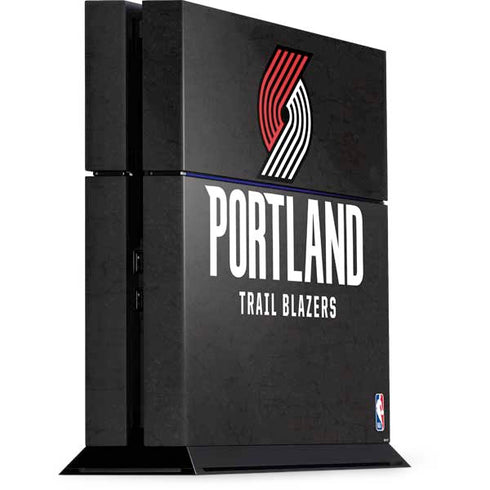 NBA Portland Trail Blazers Distressed PS4 Console Skin