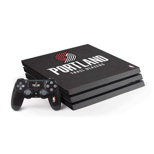 NBA Portland Trail Blazers Distressed PS4 Pro Bundle Skin