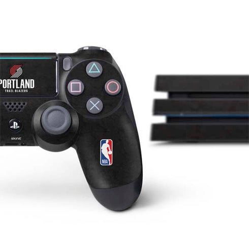NBA Portland Trail Blazers Distressed PS4 Pro Bundle Skin