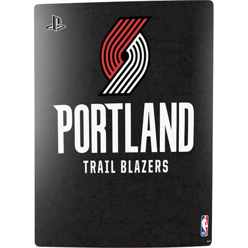 NBA Portland Trail Blazers Distressed PS5 Digital Edition Console Skin