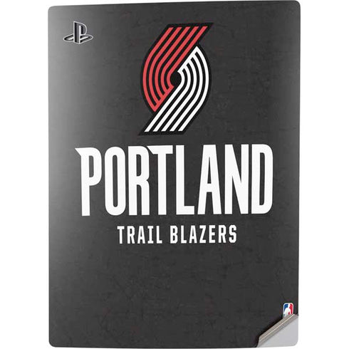 NBA Portland Trail Blazers Distressed PS5 Digital Edition Console Skin