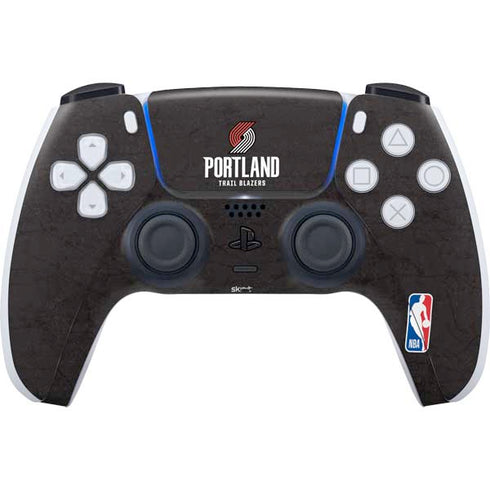NBA Portland Trail Blazers Distressed PS5 Controller Skin