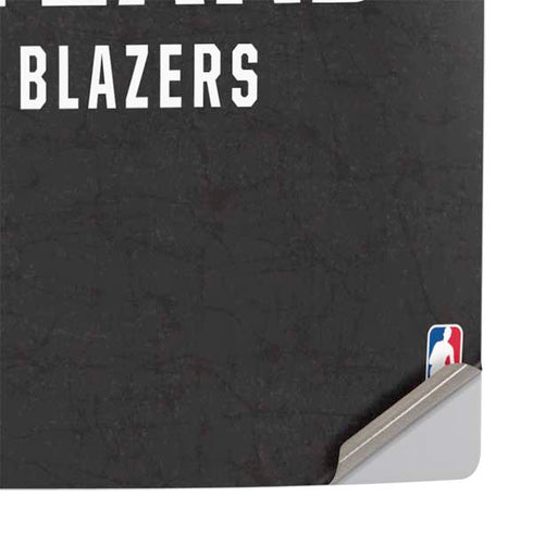 NBA Portland Trail Blazers Distressed PS5 Slim Digital Edition Console Skin