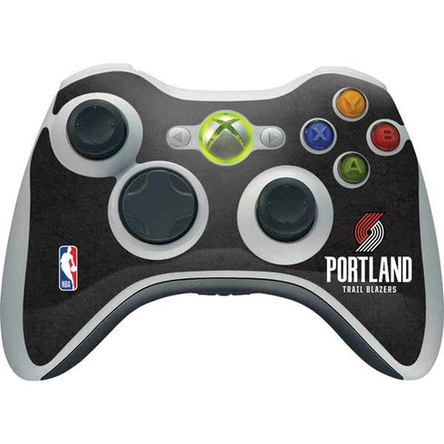 NBA Portland Trail Blazers Distressed Xbox 360 Wireless Controller Skin