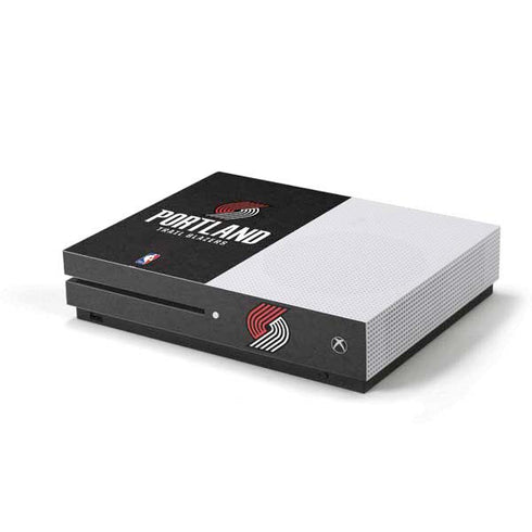 NBA Portland Trail Blazers Distressed Xbox One S Console Skin