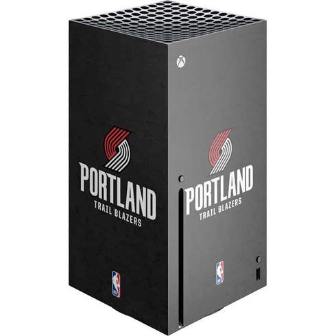 NBA Portland Trail Blazers Distressed Xbox Series X Console Skin