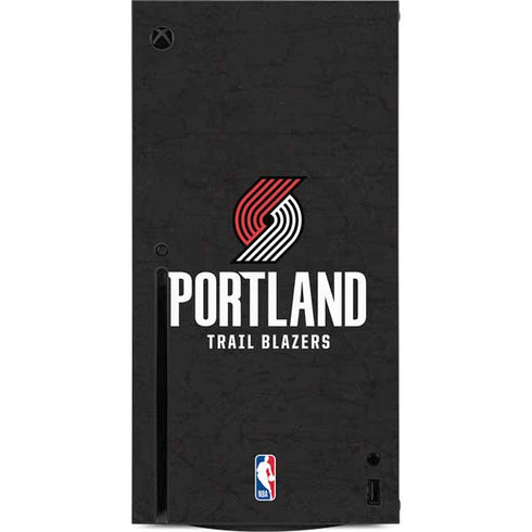 NBA Portland Trail Blazers Distressed Xbox Series X Console Skin