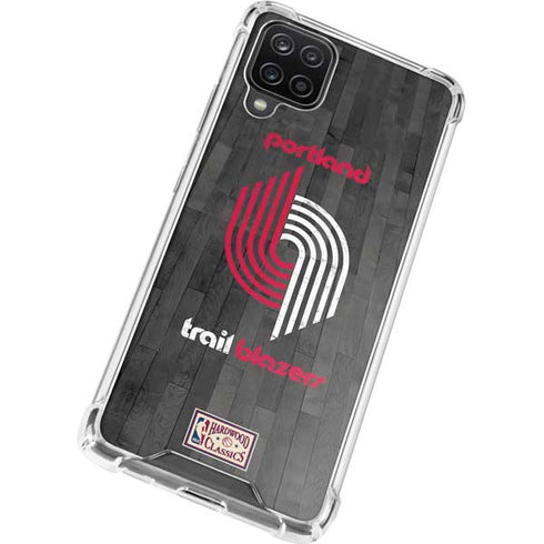 NBA Portland Trail Blazers Hardwood Classics Galaxy A12 Clear Case
