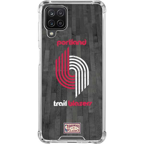 NBA Portland Trail Blazers Hardwood Classics Galaxy A12 Clear Case