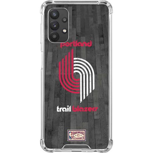 NBA Portland Trail Blazers Hardwood Classics Galaxy A32 5G Clear Case