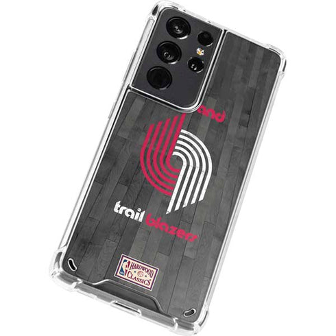 NBA Portland Trail Blazers Hardwood Classics Galaxy S21 Ultra 5G Clear Case