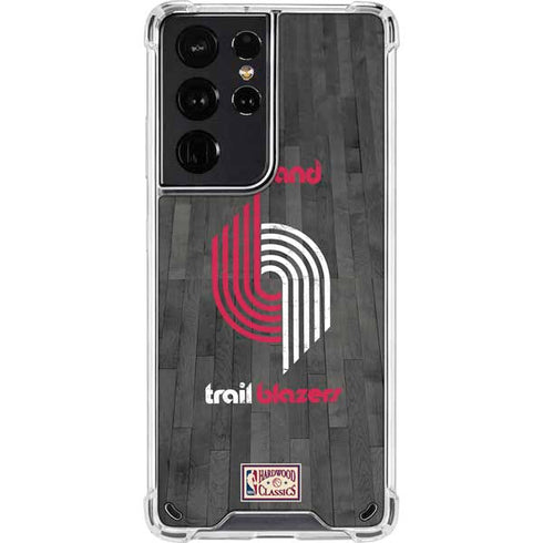NBA Portland Trail Blazers Hardwood Classics Galaxy S21 Ultra 5G Clear Case