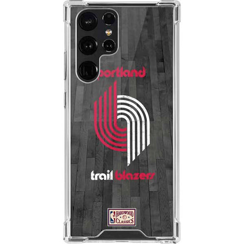 NBA Portland Trail Blazers Hardwood Classics Galaxy S22 Ultra Clear Case