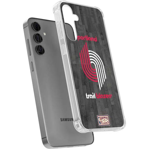 NBA Portland Trail Blazers Hardwood Classics Galaxy S24 Plus Clear Case