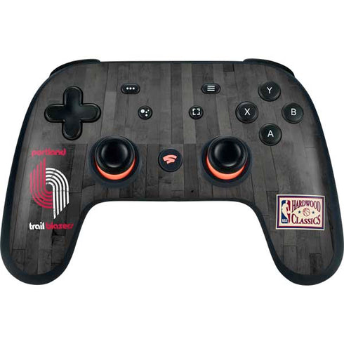 NBA Portland Trail Blazers Hardwood Classics Google Stadia Controller Skin