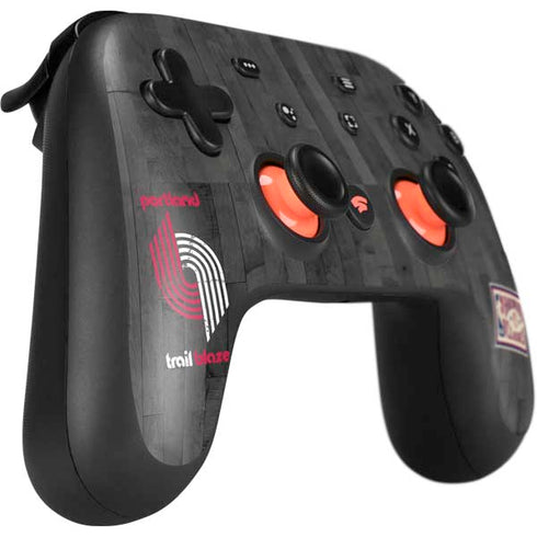 NBA Portland Trail Blazers Hardwood Classics Google Stadia Controller Skin