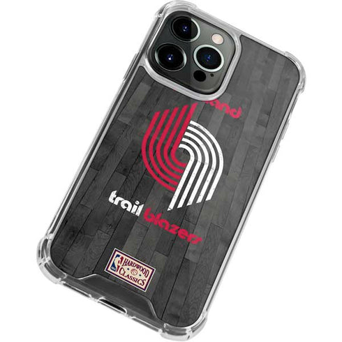 NBA Portland Trail Blazers Hardwood Classics iPhone 13 Pro Clear Case