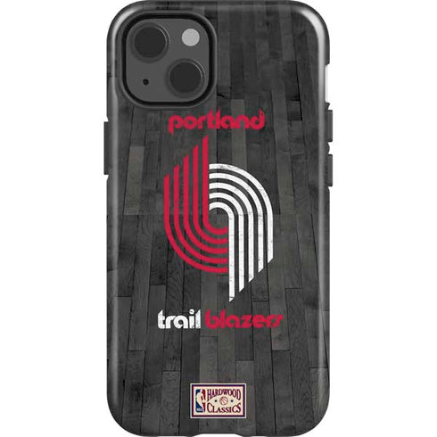 NBA Portland Trail Blazers Hardwood Classics iPhone 15 Impact Case
