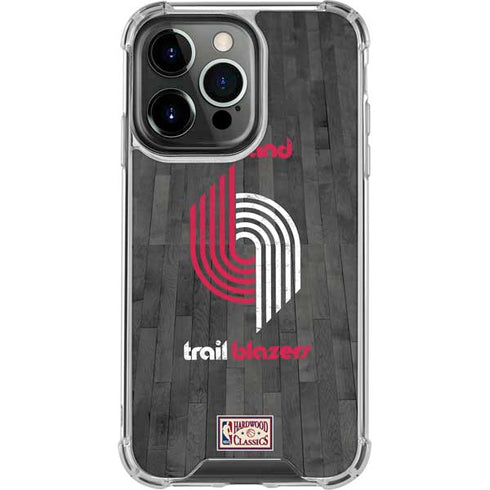 NBA Portland Trail Blazers Hardwood Classics iPhone 14 Pro Clear Case