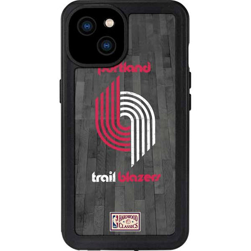 NBA Portland Trail Blazers Hardwood Classics iPhone 15 Plus Waterproof Case