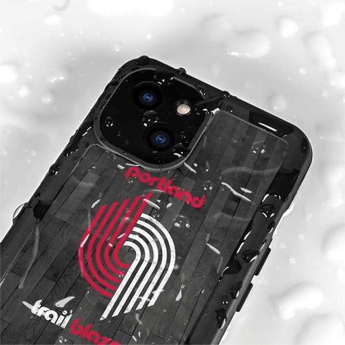 NBA Portland Trail Blazers Hardwood Classics iPhone 15 Plus Waterproof Case