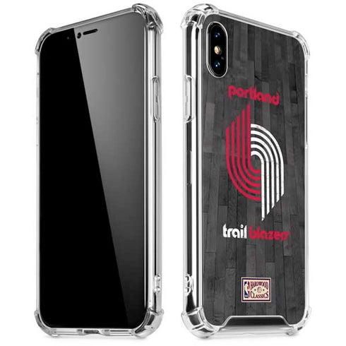 NBA Portland Trail Blazers Hardwood Classics iPhone XS Max Clear Case